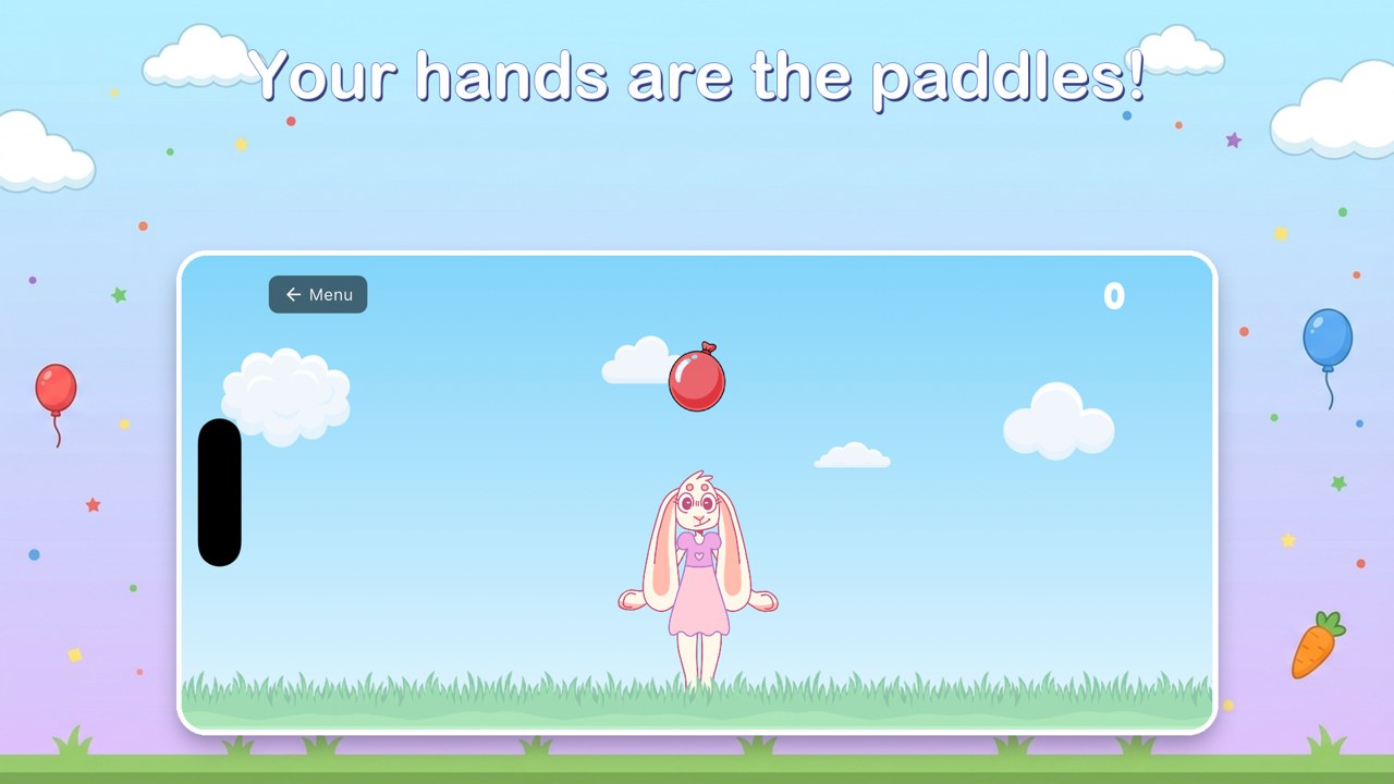 Balloon Up — your hands are the paddles